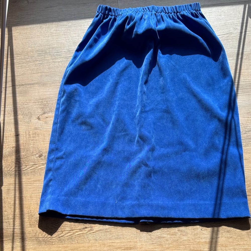 Chic Royal Blue Pencil Skirt